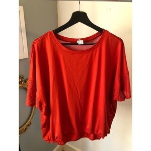 C9 Cropped Burnt Orange Active Shirt Size XL
